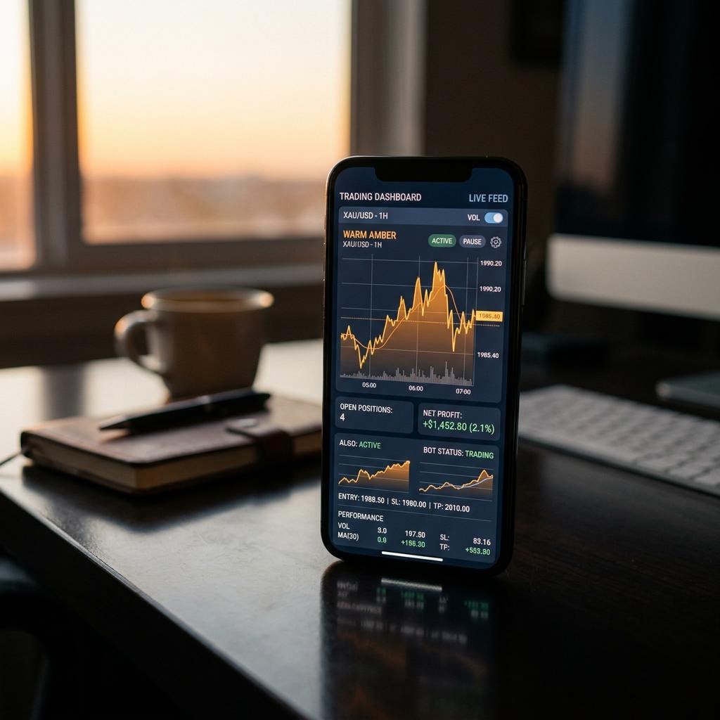 National Crypto Helpline AI krüptokauplemise platvorm nutitelefonis